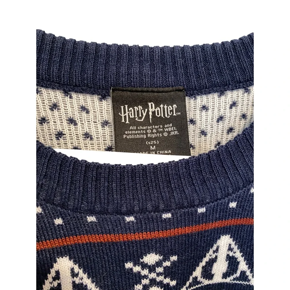 Harry Potter Ugly Christmas Sweater Gryffindor Slytherin‎ Hogwats House Crests